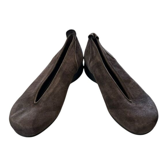 WOLKY Women's Brown Suede Leather Slip-on Ballet Flats Pumps 7 38 - Picture 2 of 5
